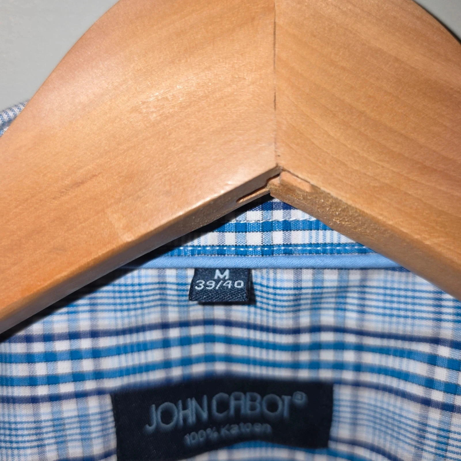 John Cabot Chemise à carreaux - Manches courtes - Taille M (39/40) – photo 2